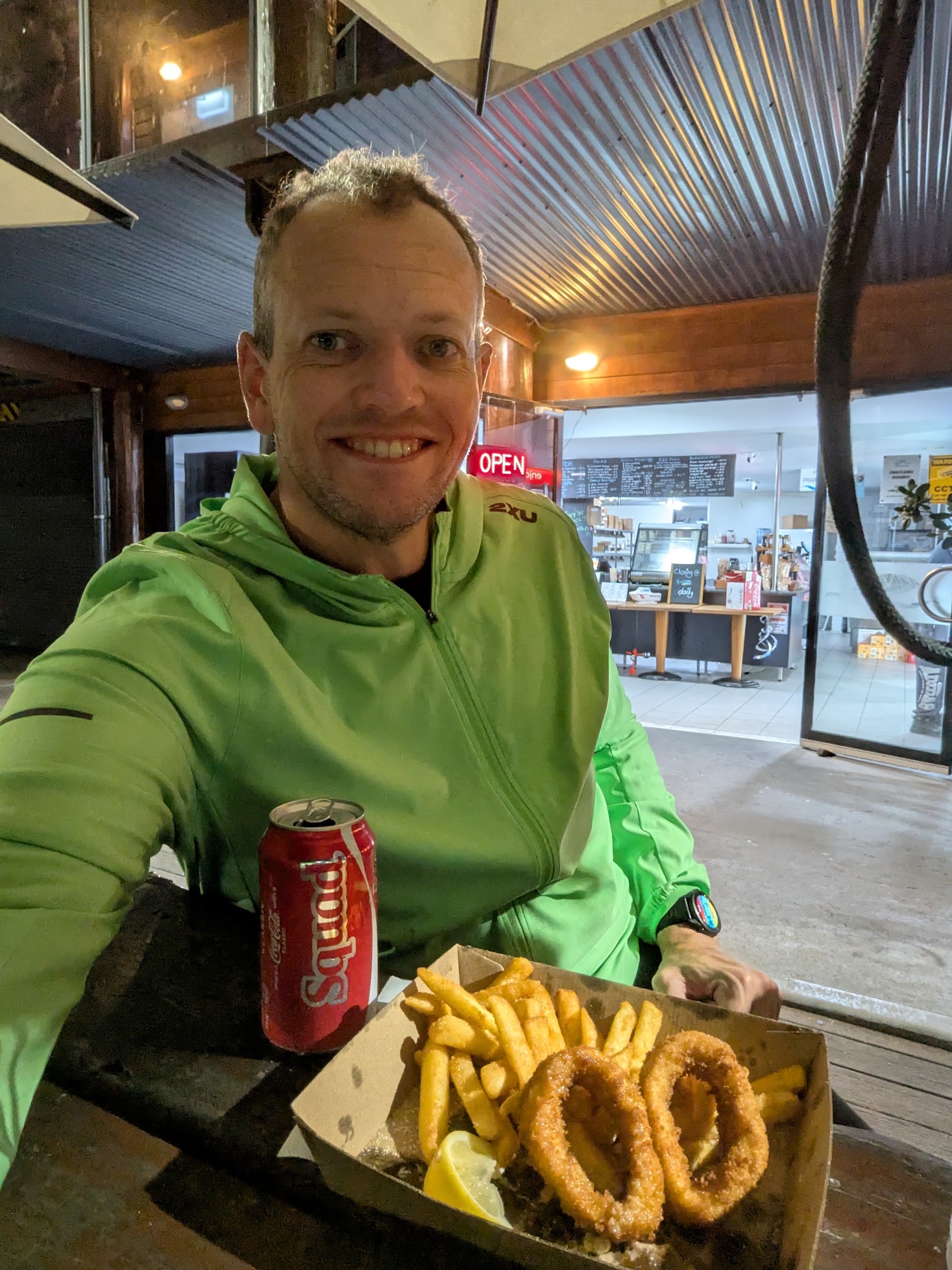 Bluewave Seafood with fresh Calamari from the Bermagui Fishermans Co-op.